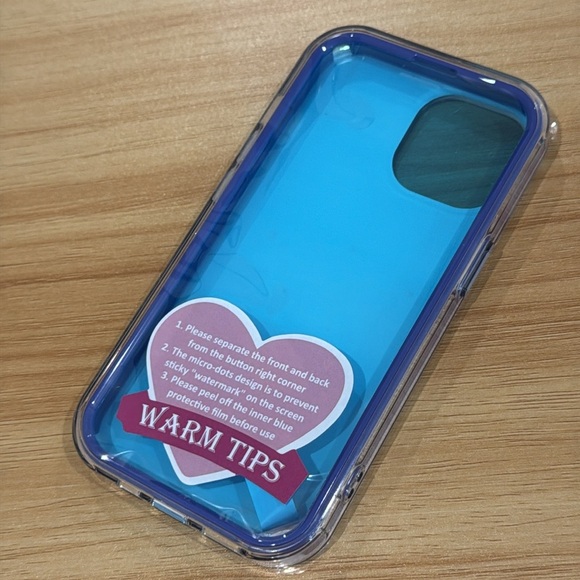 NIB Purple Floral iPhone 15 Case – Dual Layer Protective Cover - Picture 2 of 7